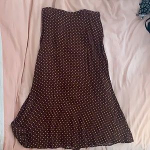reformation midi skirt